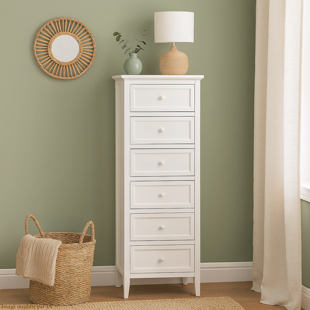 Chiffonnier 6 tiroirs Naturel "Charme" Atmosphera 102214 – Image 2