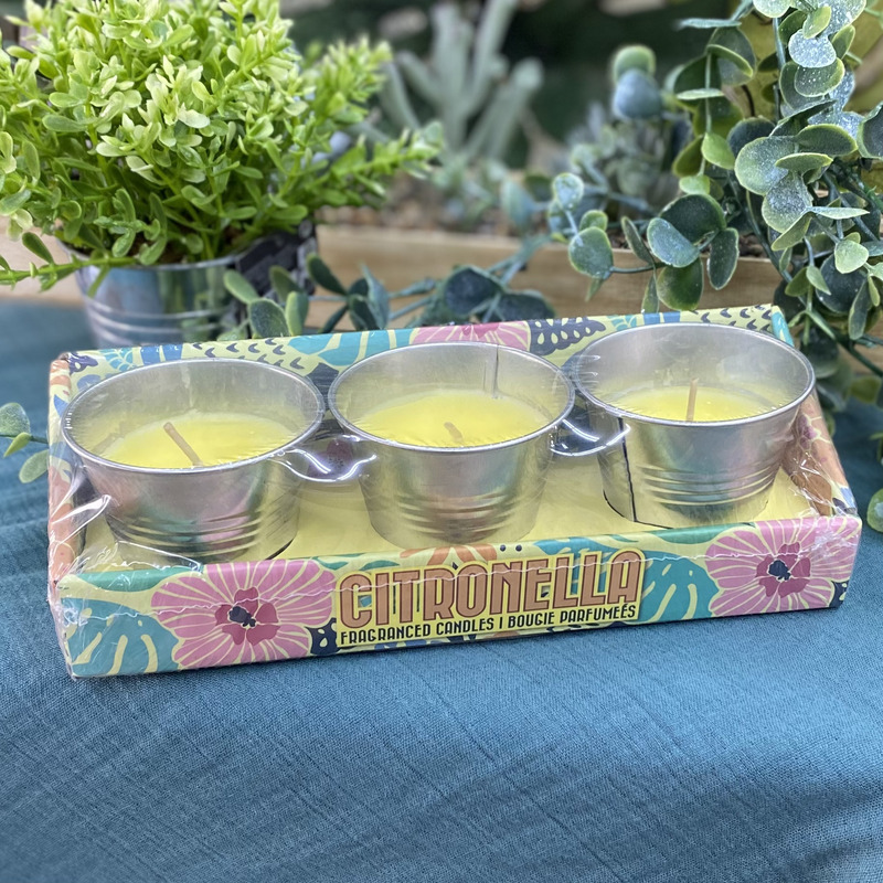 Bougie citronnelle MINI seau métal ZINC – Image 2