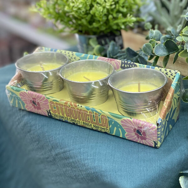 Bougie citronnelle MINI seau métal ZINC