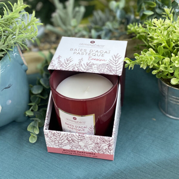 Bougie parfumée baies d'açaï & pastèque Atmosphera 172760