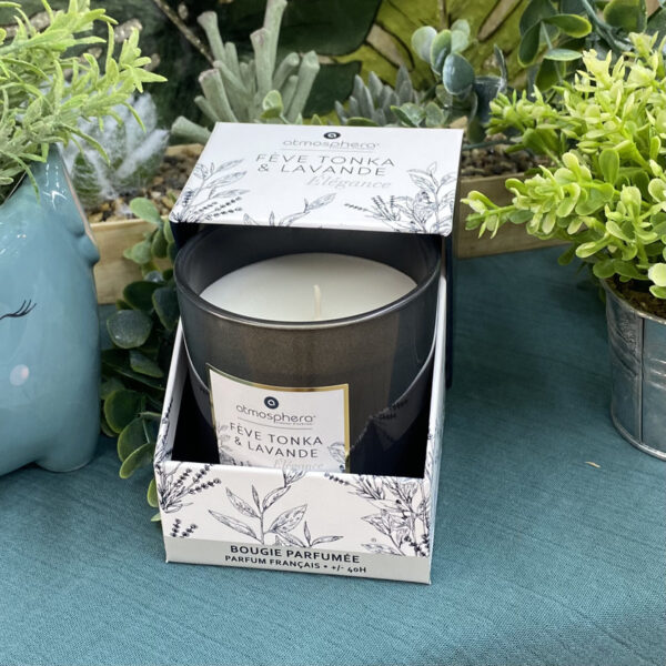 Bougie parfumée fève de tonka & lavande Atmosphera 172760