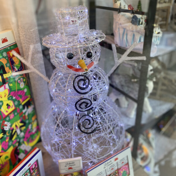 BONHOMME DE NEIGE 3D LUMINEUX 80 LED BLANC FROID FEERIC LIGHTS & CHRISTMAS