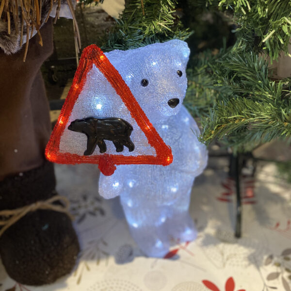 OURSON LUMINEUX 50 LED SOLAIRE SPÉCIAL EXTÉRIEUR