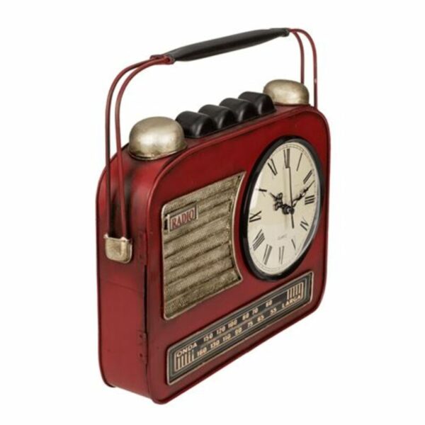 BOITE A CLÉS MÉTAL POSTE DE RADIO VINTAGE HORLOGE