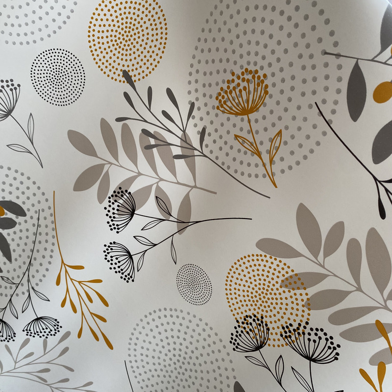 Protège table imprimé "Bouquet ocre" – Image 3