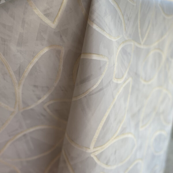 Toile cirée sur mesure en 140cm - ARABESQUE GRIS – Image 5