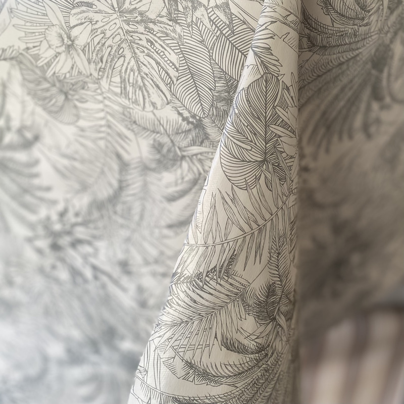Toile cirée sur mesure en 140cm - JUNGLE VERT – Image 4