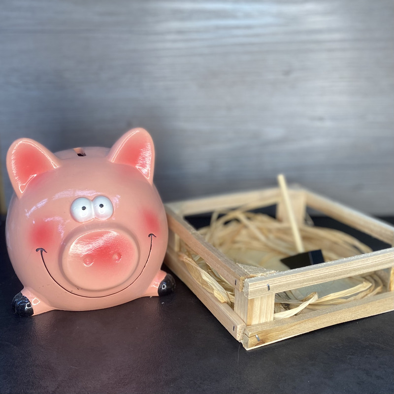 TIRELIRE CÉRAMIQUE "FIFI LE COHON" ET SON MARTEAU – Image 2