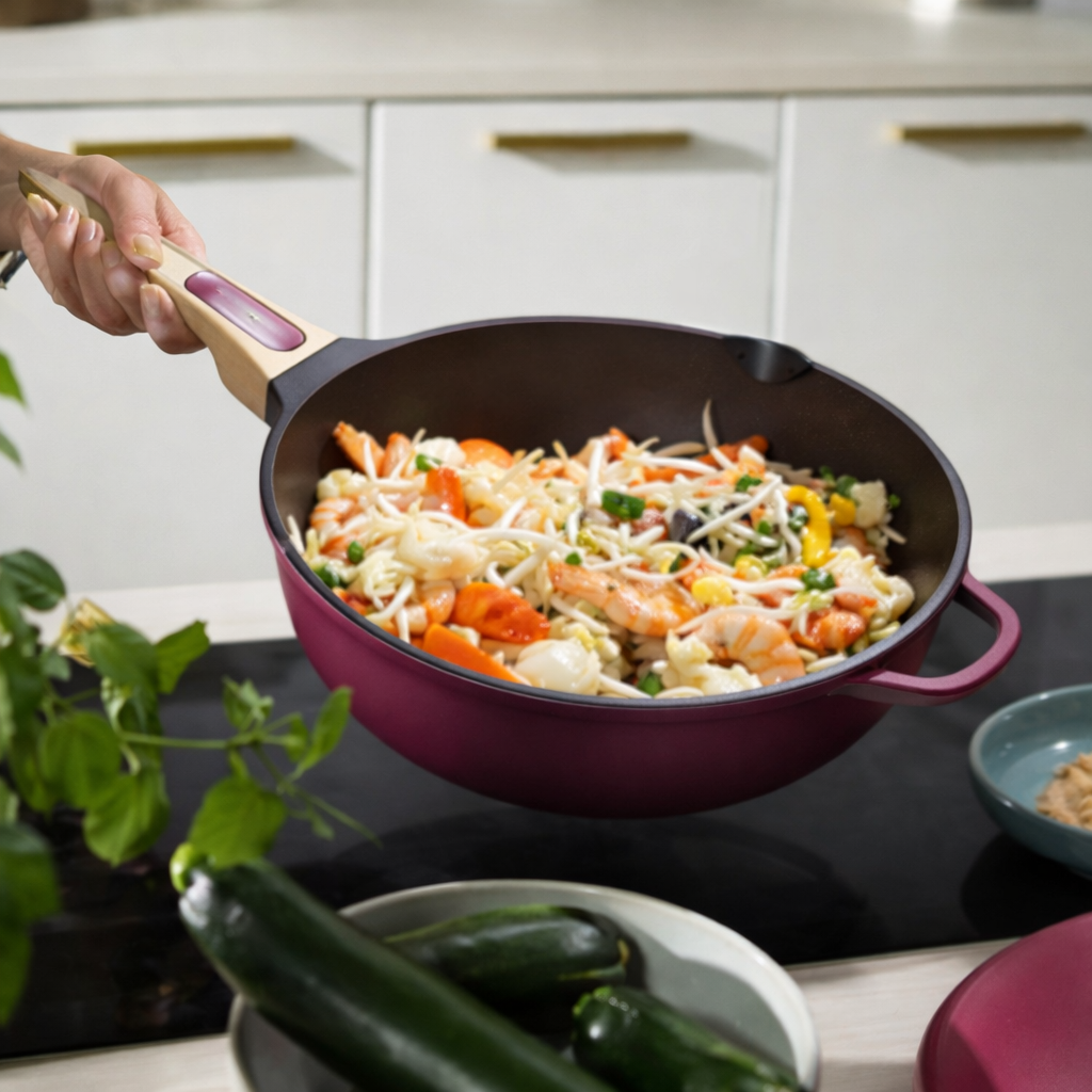 LA FABULEUSE poêle ⌀28 Rubis 1 à 8 personnes – Image 3