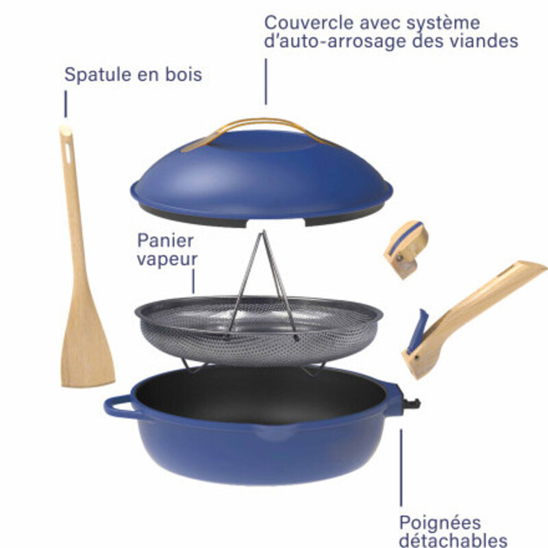 LA FABULEUSE poêle ⌀28 Saphir 1 à 8 personnes – Image 4