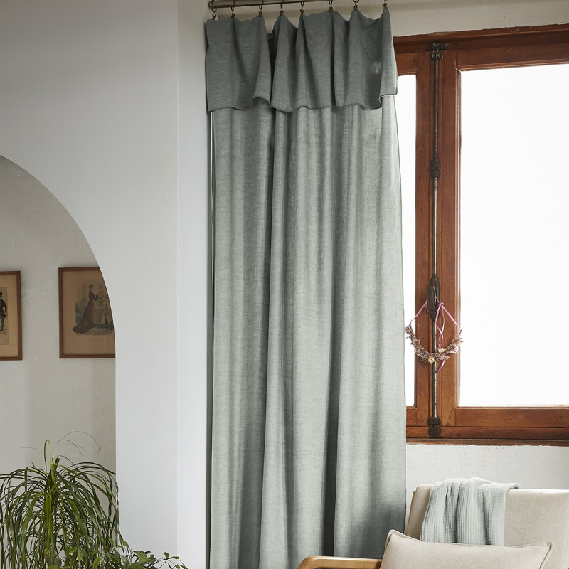 RIDEAU 8 ANNEAUX AJUSTABLE LYOCELL L'EFFET PAPILLON – Image 6