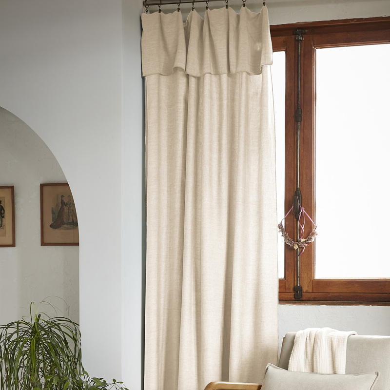 RIDEAU 8 ANNEAUX AJUSTABLE LYOCELL L'EFFET PAPILLON – Image 7