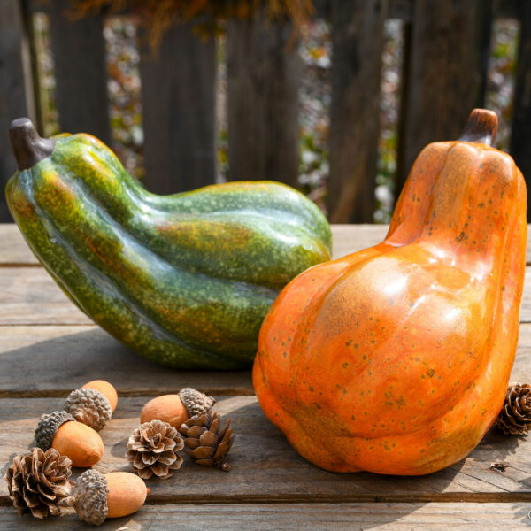 Citrouille d'automne en céramique