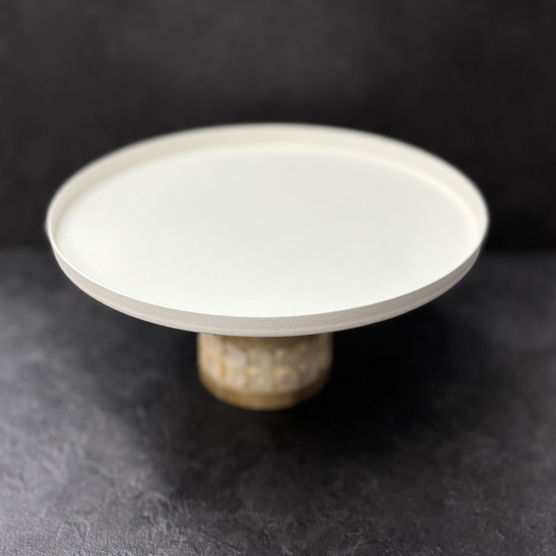 Plat à tarte pied en bois diam 18cm – Image 2