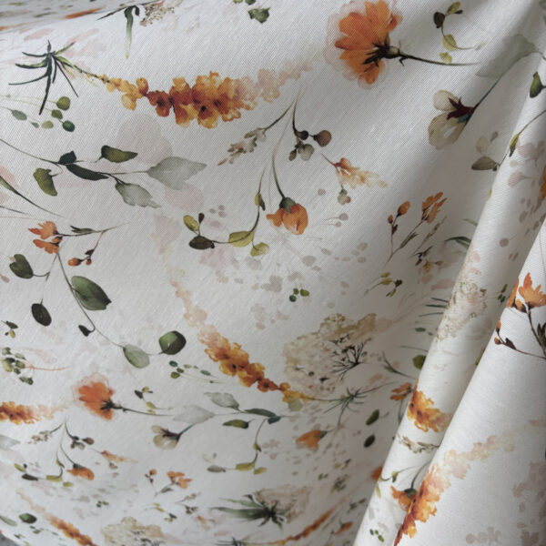 Nappe coton enduit Loneta sur mesure en 140cm - Mimosa