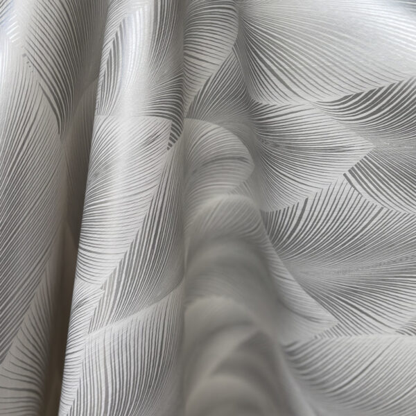 Toile cirée sur mesure en 140cm - ECLAT ARGENT