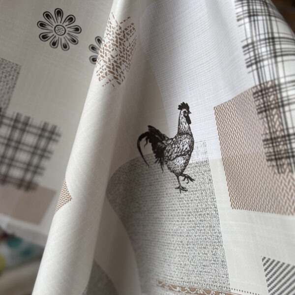 Toile cirée sur mesure en 140cm - LE COQ