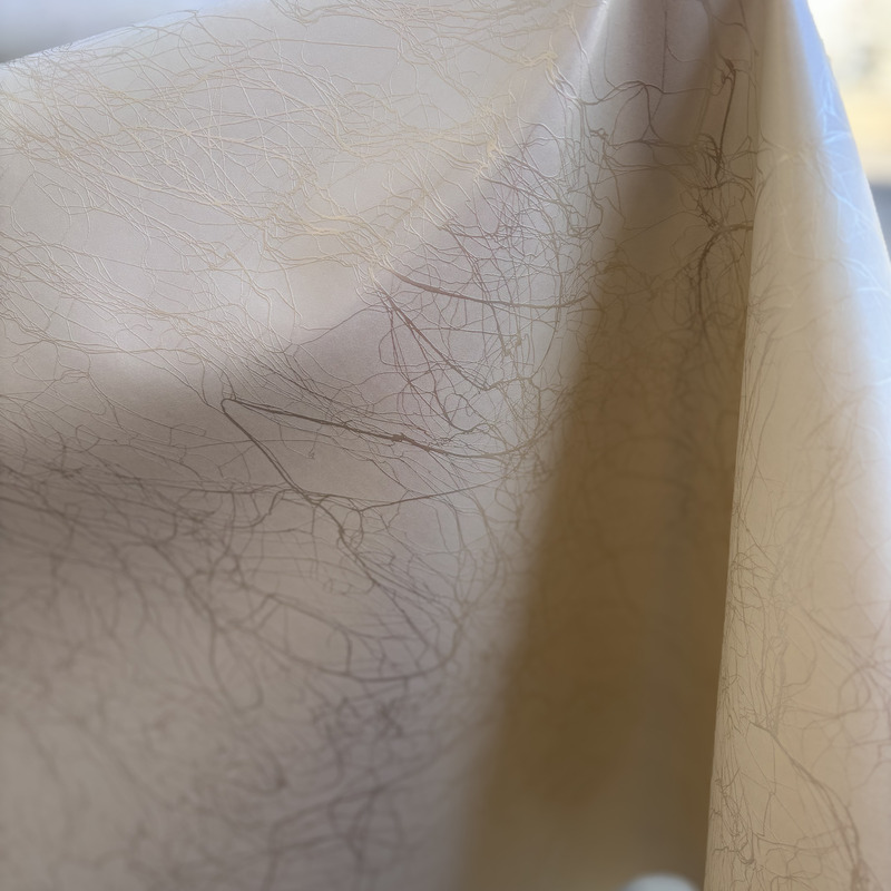 Toile cirée grand luxe "Polyline" sur mesure en 140cm - MARBRE BLANC – Image 3