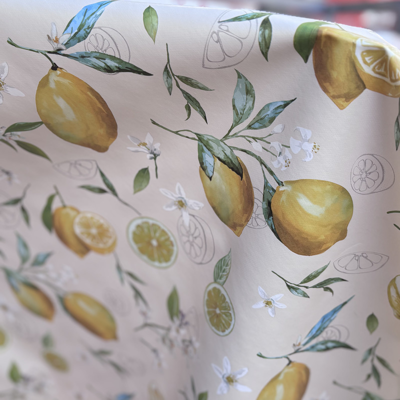 Toile cirée sur mesure en 140cm - LEMON – Image 4
